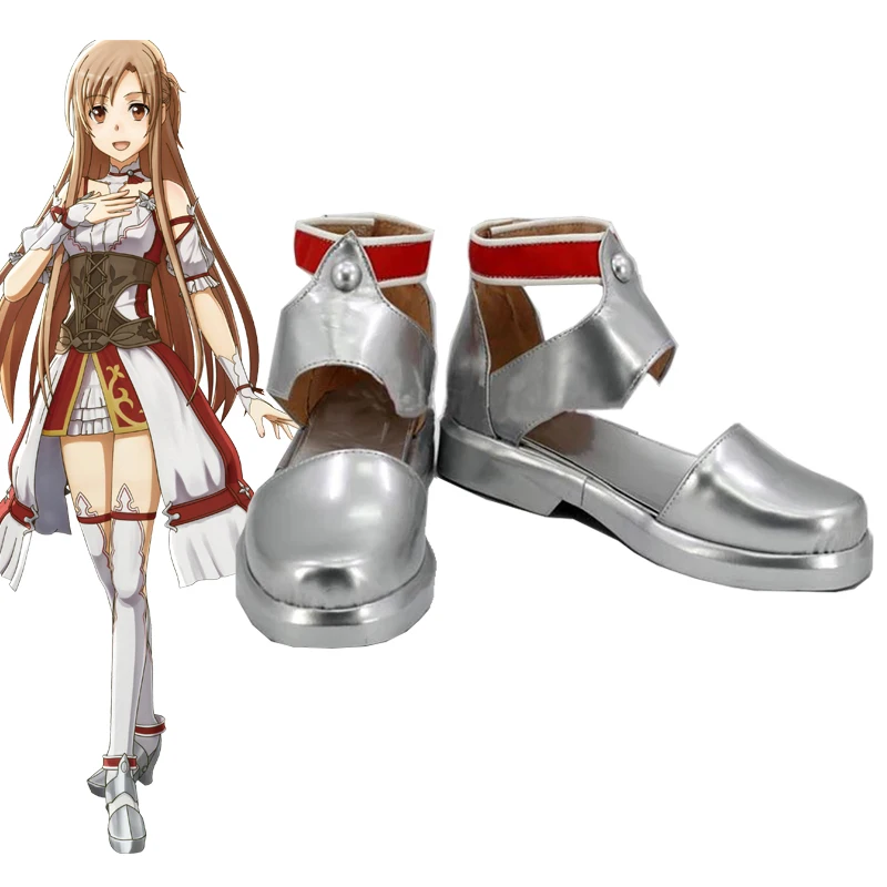 Обувь для вечеринки в Стиле косплей Sword Art Online полые реализации SAO Юки костюм Asuna