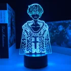 Настольная лампа Chifuyu с 3D рисунком из аниме Токийский призрак, декор для детской спальни, подарок на день рождения, манга, светодиодный ночсветильник, Токийский призрак