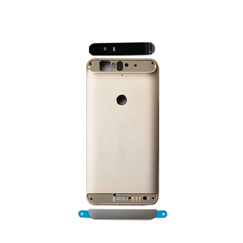 Задняя крышка батарейного отсека для Huawei Google Nexus 6P + верхняя стеклянная Камера Flash