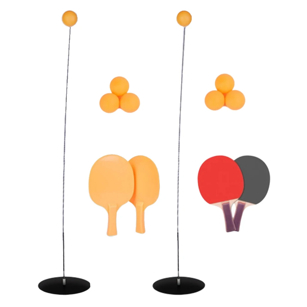 

Table Tennis Trainer Equipment Rebounding Robot Fixed indoor Training Gear Ping Pong Training Helper Paddle Bat Ball
