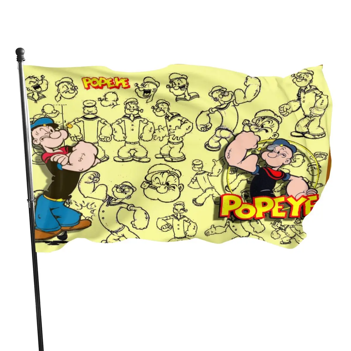 

90x150cm Cartoon Popeye room decoration flag