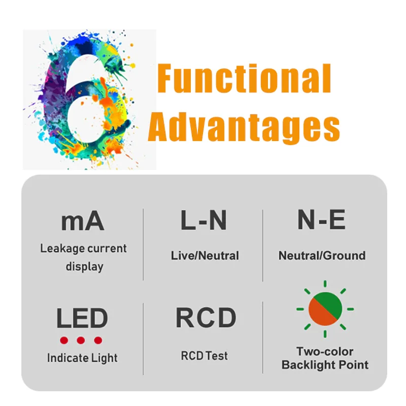 HT107 выходное гнездо проверка освещенности Обнаружение напряжения переменного