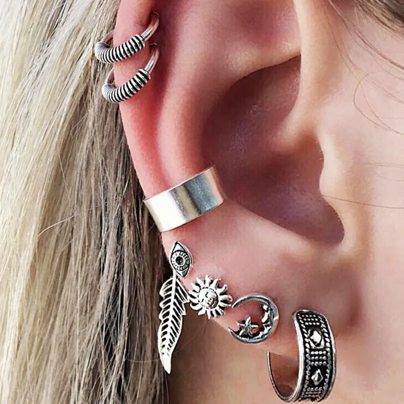 HZ 2019 новый набор индивидуальный Панк Крест солнце ипомея белая Геометрическая