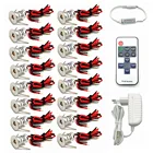 Диммируемый светодиодный светильник 1 Вт, светильник для помещений, потолочный светильник, светильник для витрины, кабинета, лестницы, с адаптером дистанционного управления