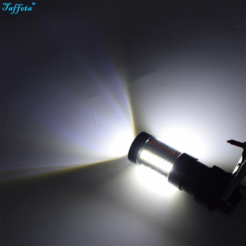 2 шт. 3157 4014 66SMD двойной Цвет белый/желтый светодиодный 3155 3457 4157 горки лампы с