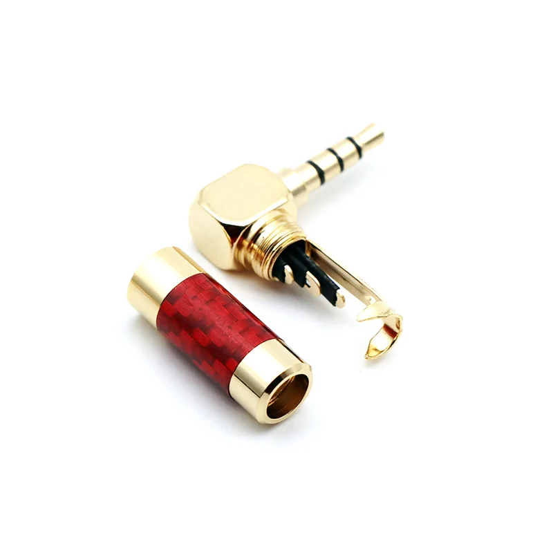 Оптовая продажа угловой адаптер из углеродного волокна аудиоразъем 3 5 мм