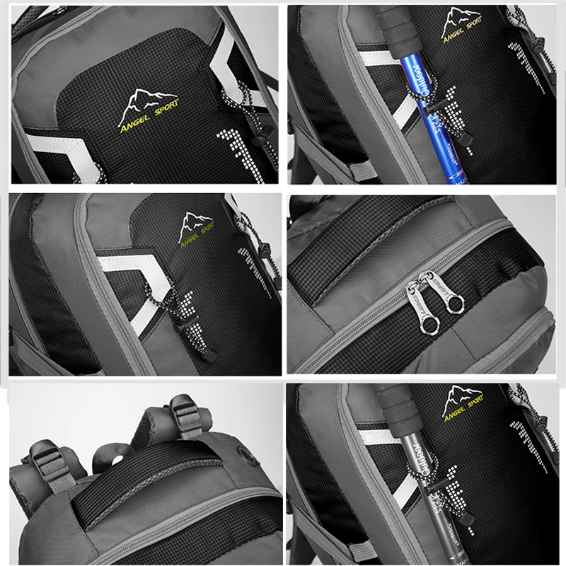 

60L waterproof unisex men backpack travel pack sports bag pack Outdoor Climbing Mountaineering Hiking Camping backpack for male