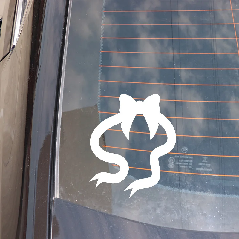 

YJZT 14X16.8CM Ribbon Whole Body Decoration Decals Vinyl Car Stickers Accessories C25-0546