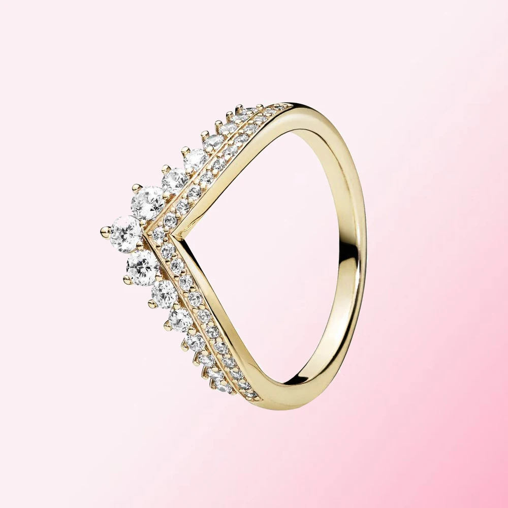 

Женское кольцо из серебра 100% пробы с фианитом