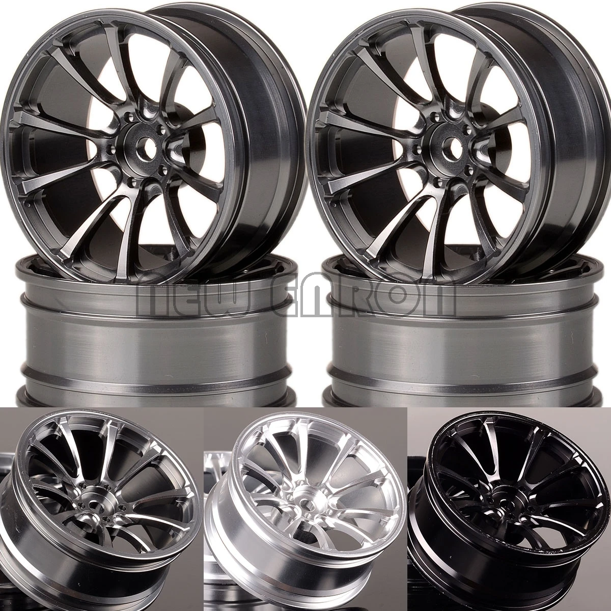 Новые алюминиевые колеса ENRON 4P 1 9 &quot ступицы для RC 1/10 On Road Drift MST AXIAL tiiya WLTOYS Axial SCX10 II