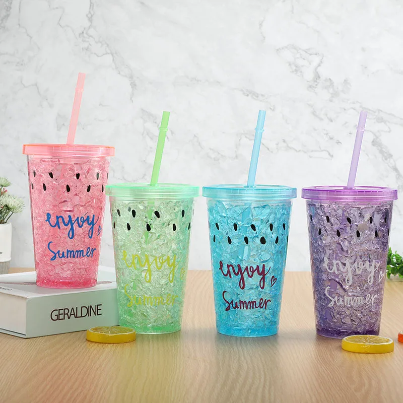 Креативная летняя прохладная ледяная чашка охлаждающая сломанная Студенческая