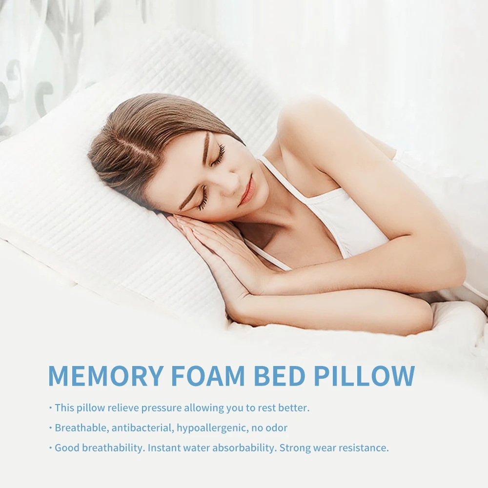 1 шт. бамбуковые измельченные подушки из пены с памятью прочные регулируемая