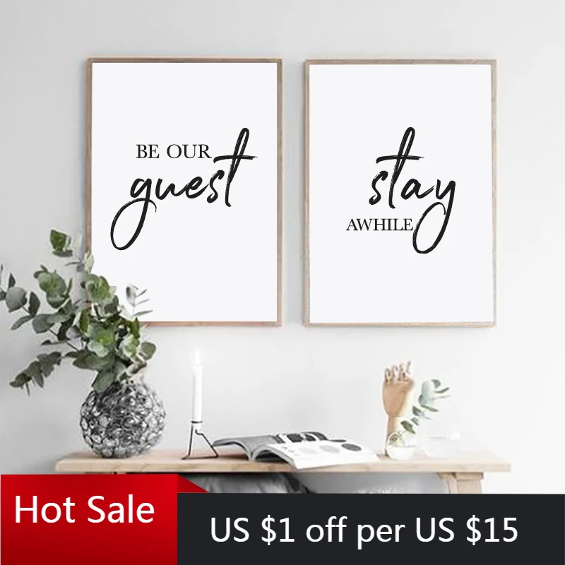 Будьте нашим гостевым оставайтесь ненадолго цитаты холст постеры и принты