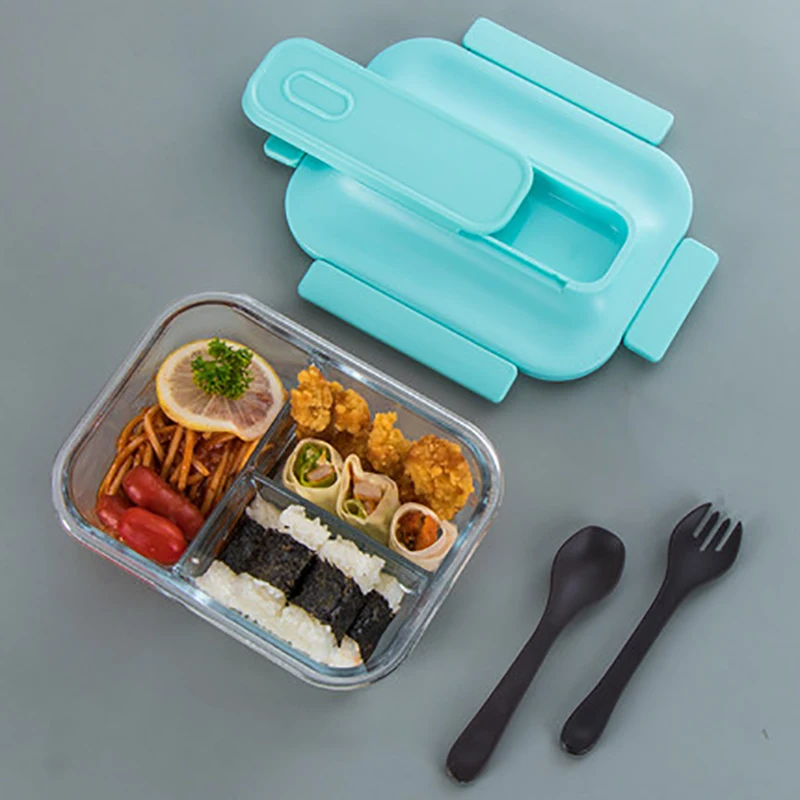 ONEUP Новый многосетчатый высокий боросиликатный стеклянный Ланч бокс портативная