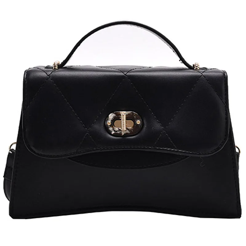 

Square Tote Lattice bag 2021 Fashion New High-quality PU Leather Women's Designer Handbag Chain Shoulder Messenger Bag Purses