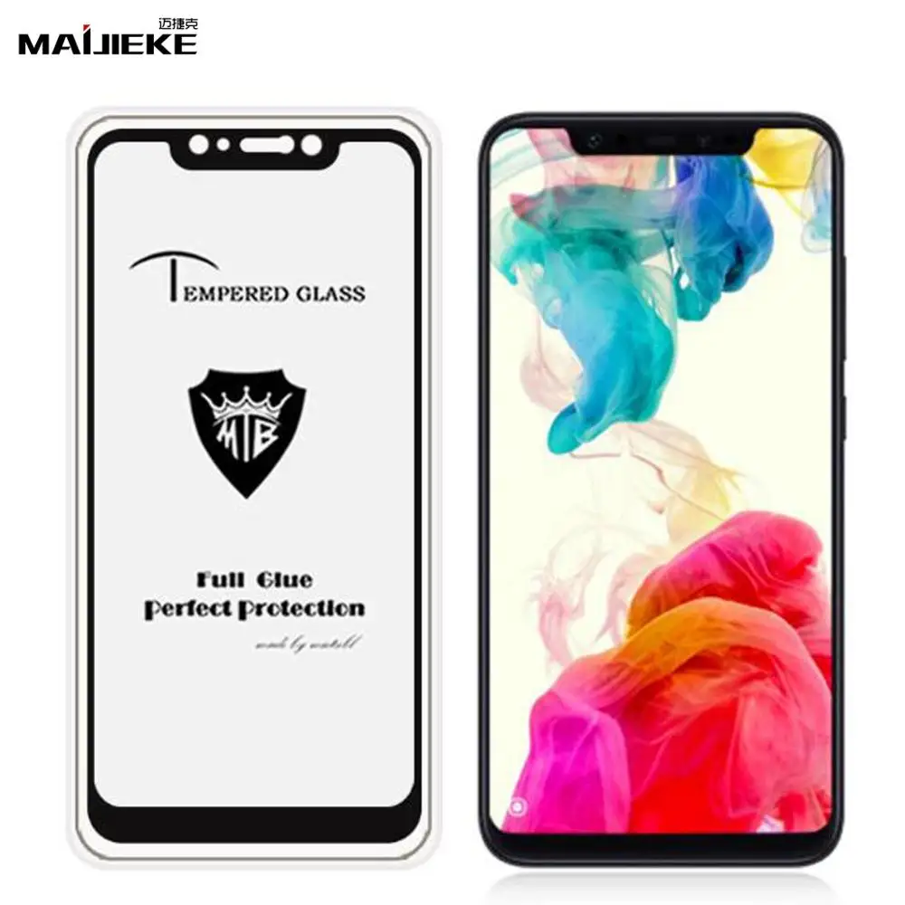 Полное покрытие экрана протектор для Xiaomi PocoPhone F1 закаленное стекло mi 9T 9 9X A3 A2 lite