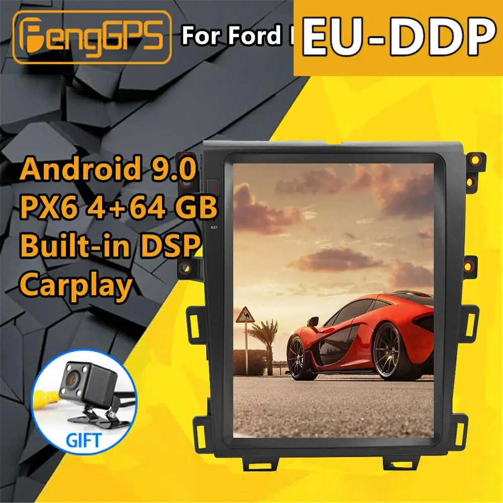 For Ford EDGE 2007 - 2014 Android Car Radio Stereo Multimedia Player Autoradio Tesla Style Audio PX6 GPS Navi Head unit | Автомобили и