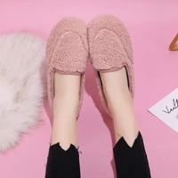 round toe casual shoes woman flats winter shoe for ladies warm comfortable loafers women new flat shoes for woman doug shoes