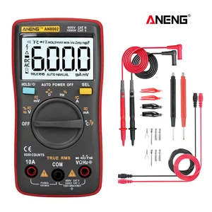 ANENG AN8002 мультиметр цифровой digital multimeter tester тестер транзисторов 6000 отсчетов Мультиметр автоматический zt102 тестор мультимерт карманный аналоговыйцифровой тестеры esr метр конденсатор