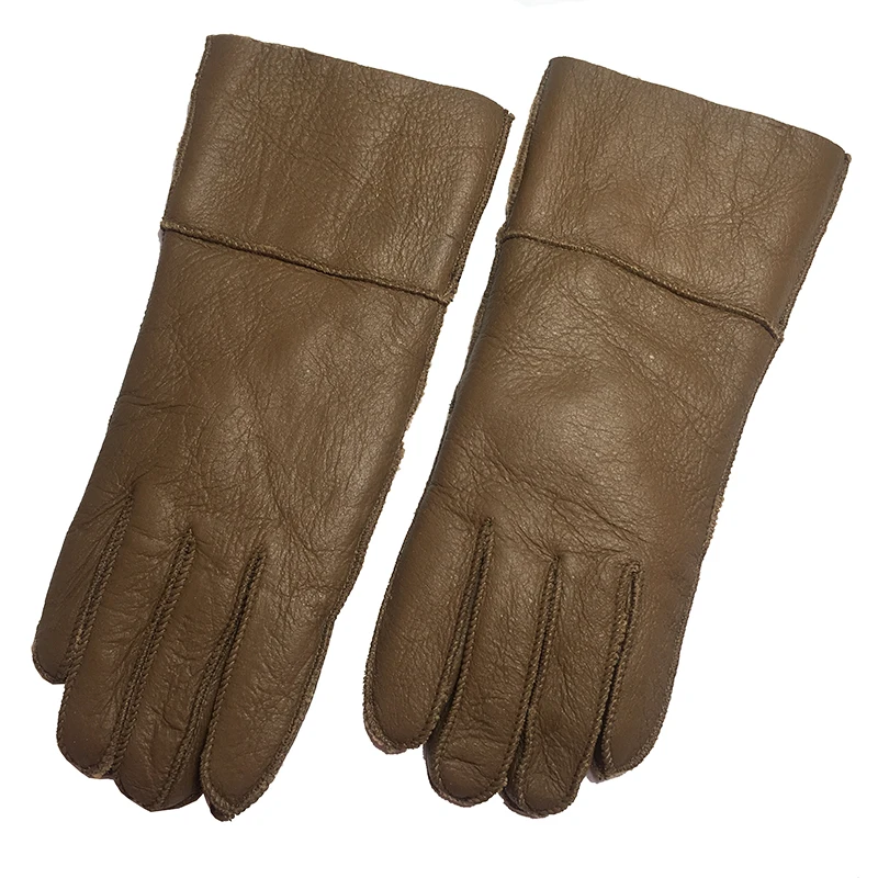 Женские перчатки Модные новые зимние кожаные 2020 натуральная кожа коричневые