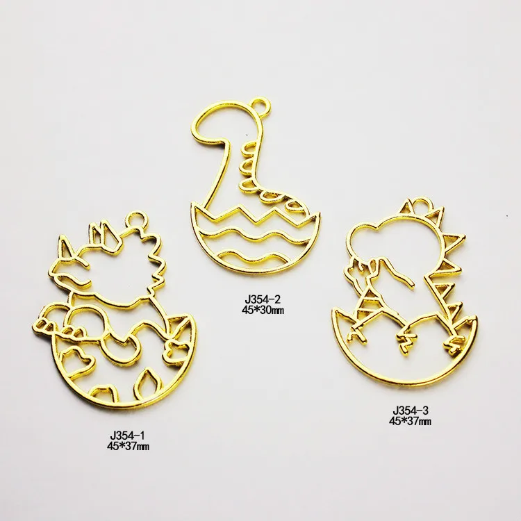 5 шт./лот Dinasour Хрустальная оправа из руды металлическая подвеска очаровательный