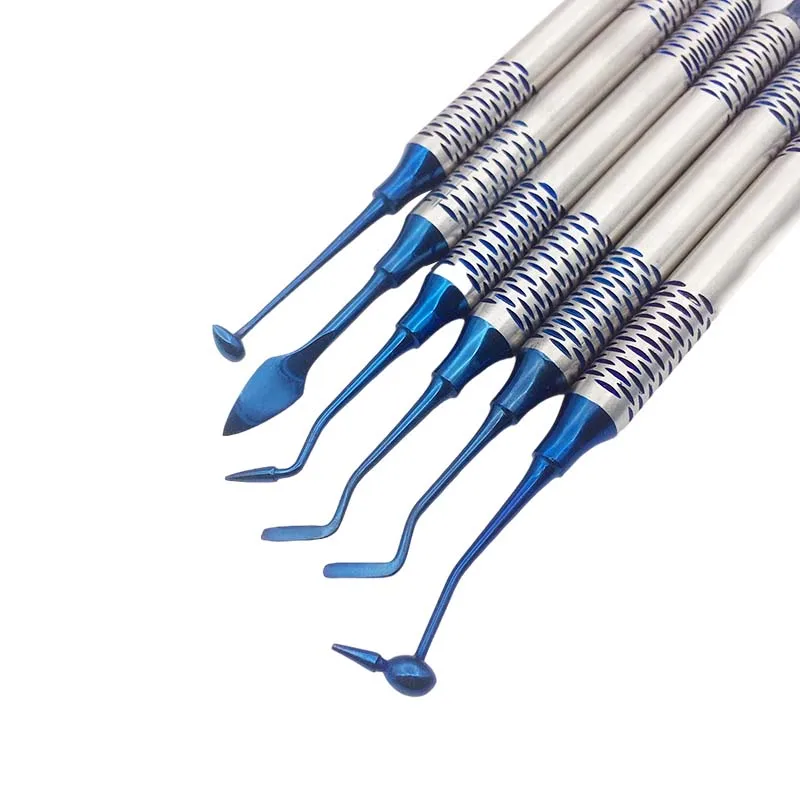 6 шт./набор шпатель с титановым покрытием | Красота и здоровье