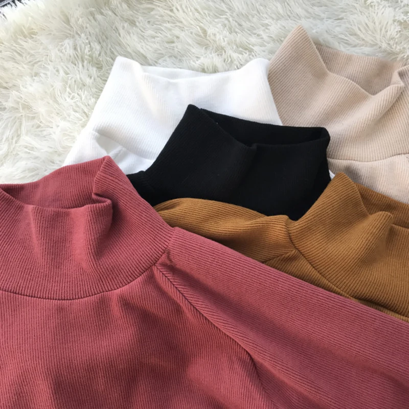 

Sister Fara 2021 New O-Neck Sweater Women Korean Version High Neck Thick All-Match Loose Outer Wear Bottoming Shirt Tops