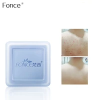 fonce sea salt anti mite soap100g oil control water oil balance cleanse acne shrink pores refresh face body whitening