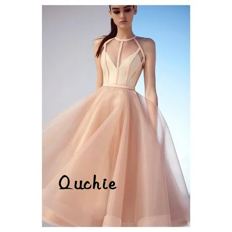 

Little Black Evening Dresses Sleeveless Tulle A Line Special Occasion robe soiree Islamic Dubai Kaftan Saudi Arabic Prom Gown