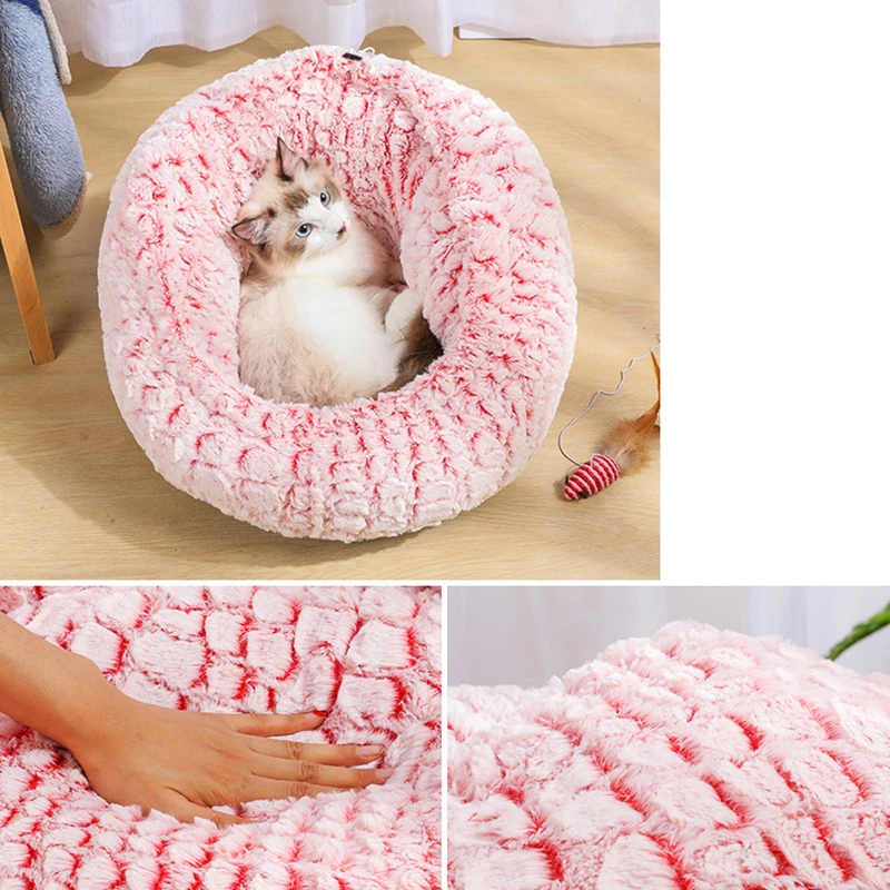 Лежанка для кошек MESNUG теплая Антистатическая регулируемая короткая плюшевая