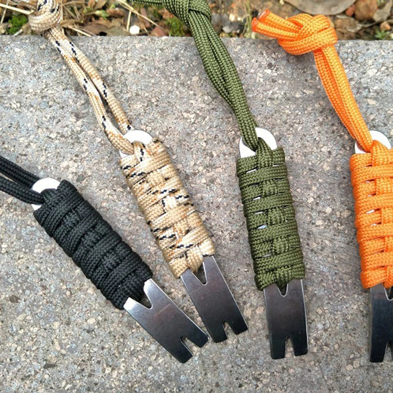 Зонт ручной работы Подготовка EDC Кемпинг Мини карманный вариант из нержавеющей