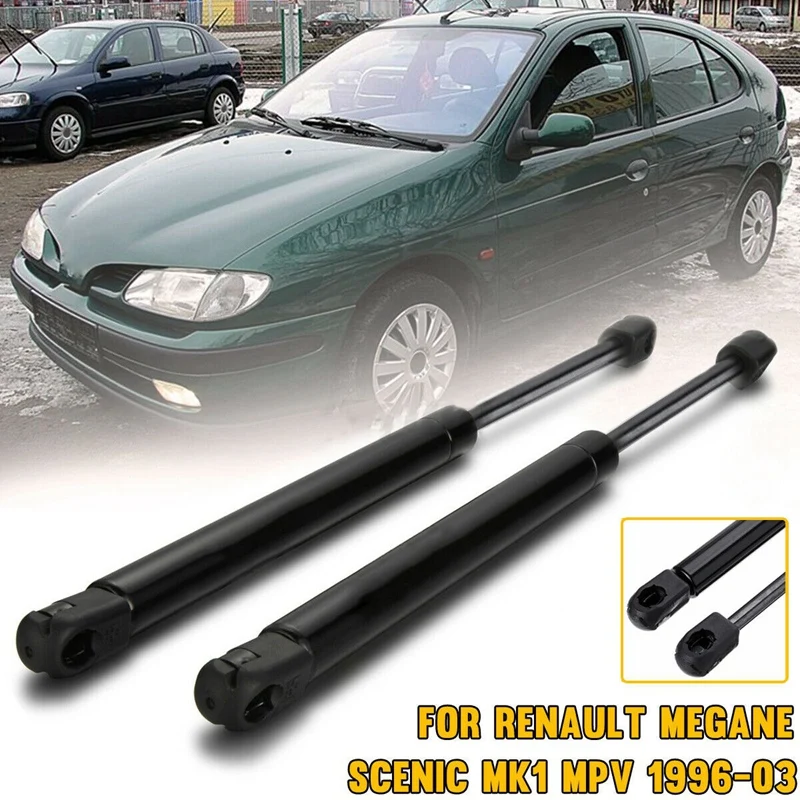 

2Pcs Tailgate Boot Trunk Gas Spring Support Struts Lift 615mm for Renault Megane Scenic Mk 1 MPV 1996-2003