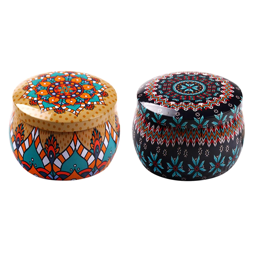 2 шт. Жесть Чай горшок жестяная коробка небольшой домашний сад личность конфетная