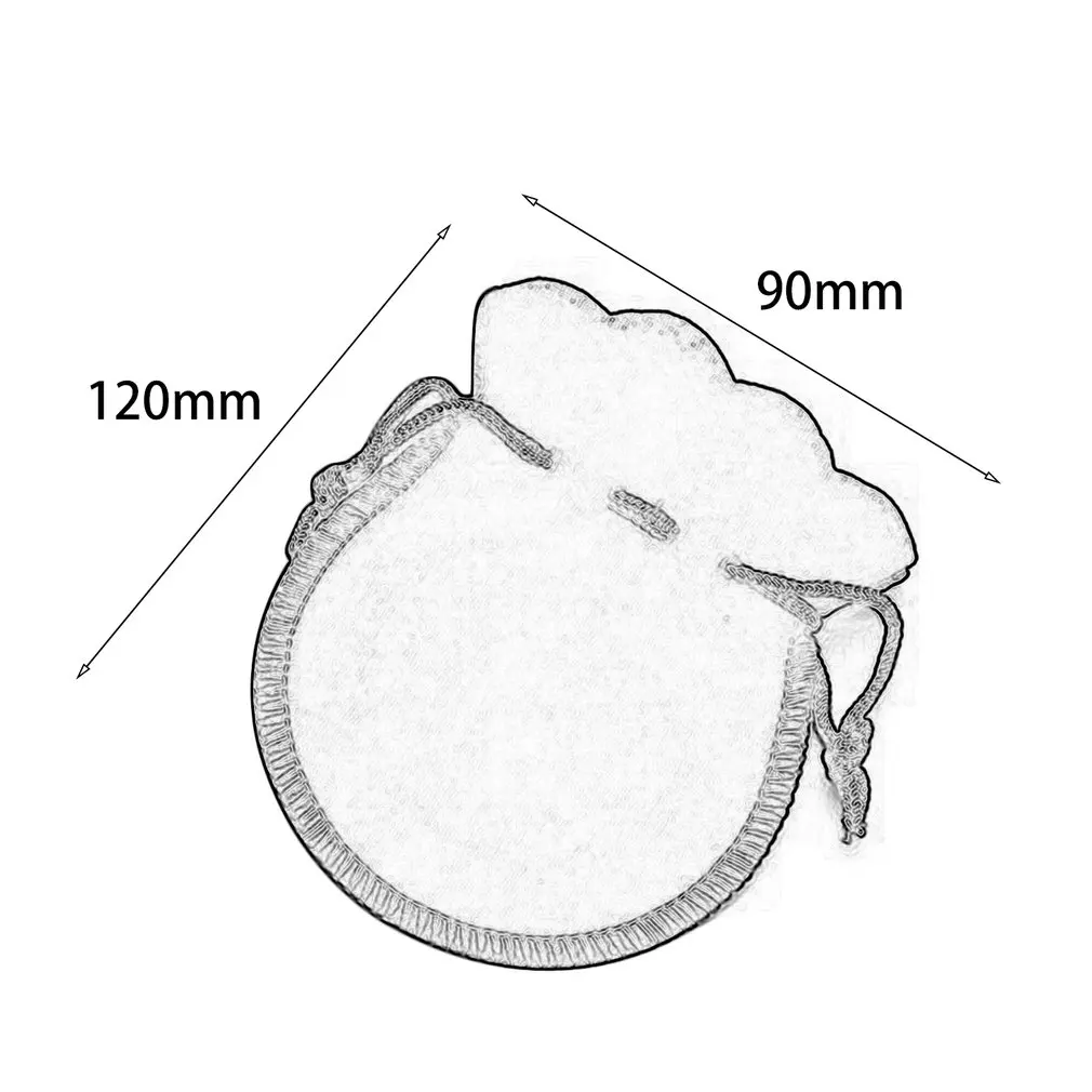 Сплошной цвет прекрасный Тыква Форма бархатная ткань ювелирные изделия шнурок