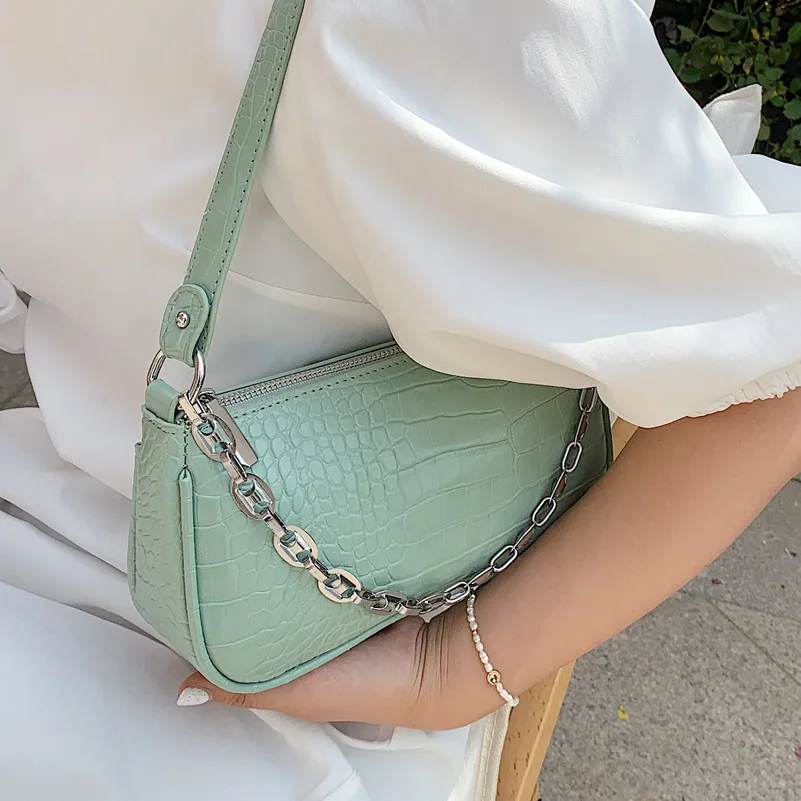 

New Small PU Leather Underarm Bag for Women 2021 Simple Crossbody Shoulder Bag Lady Luxury Brand Handbags and Purses