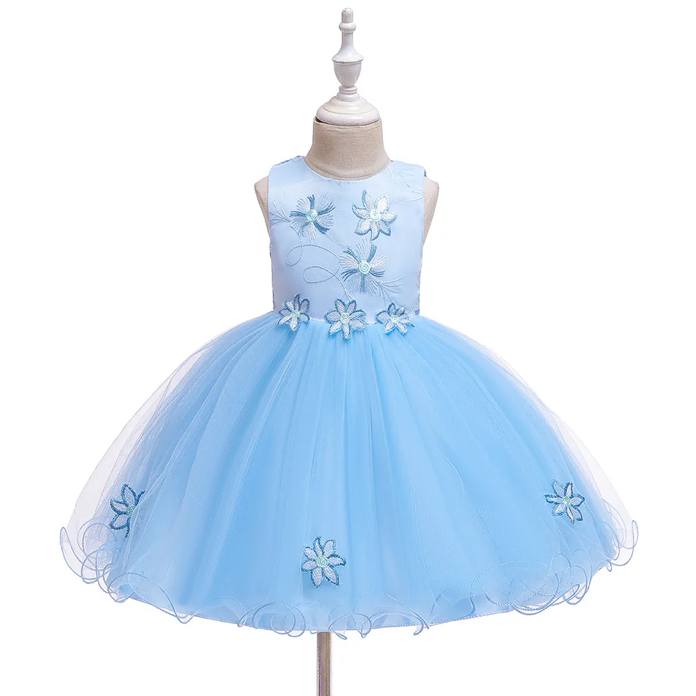 Kids Party Clothing Boutique Children Pink Lavender Blue Wedding Dress Girl Princess 2 3 4 5 6 7 Years | Детская одежда и обувь