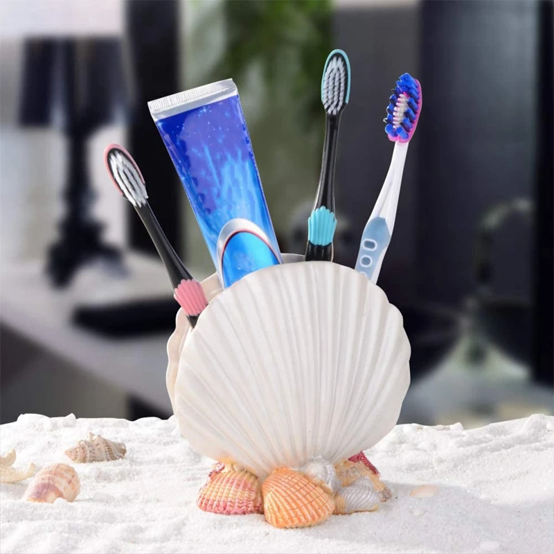 

Toothbrush Holder European Resin Bathroom Toiletries Craft Pen Holder Toothpaste Holder Mediterranean