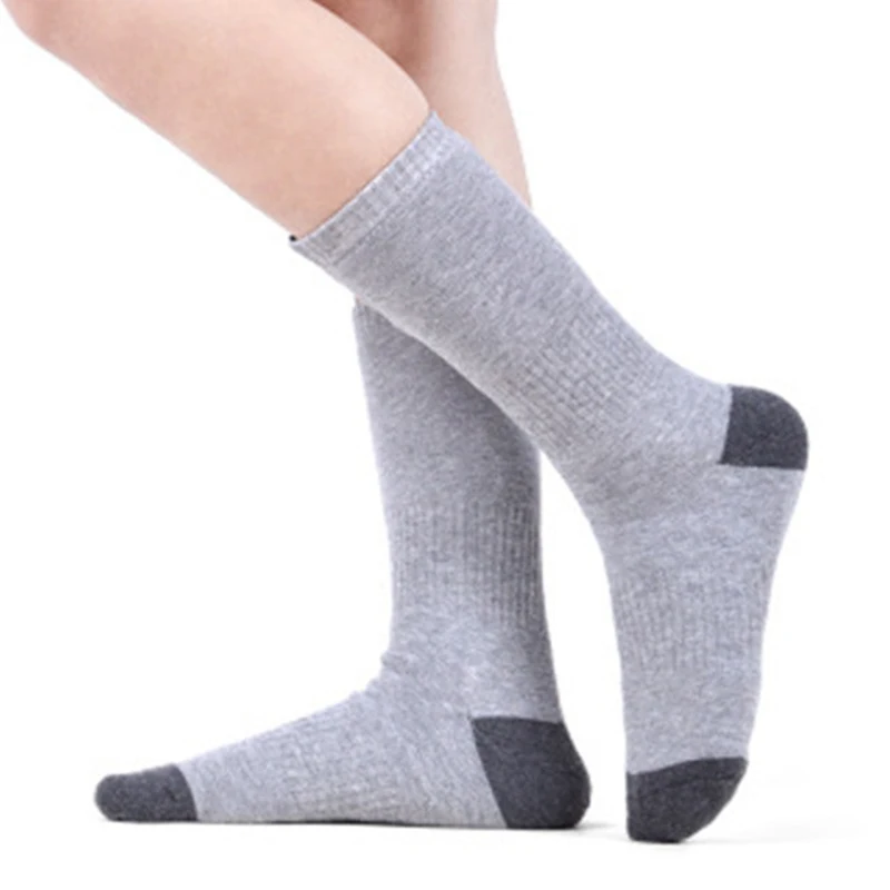 Плотные теплые носки с электроподогревом для женщин и мужчин Зимний Велоспорт