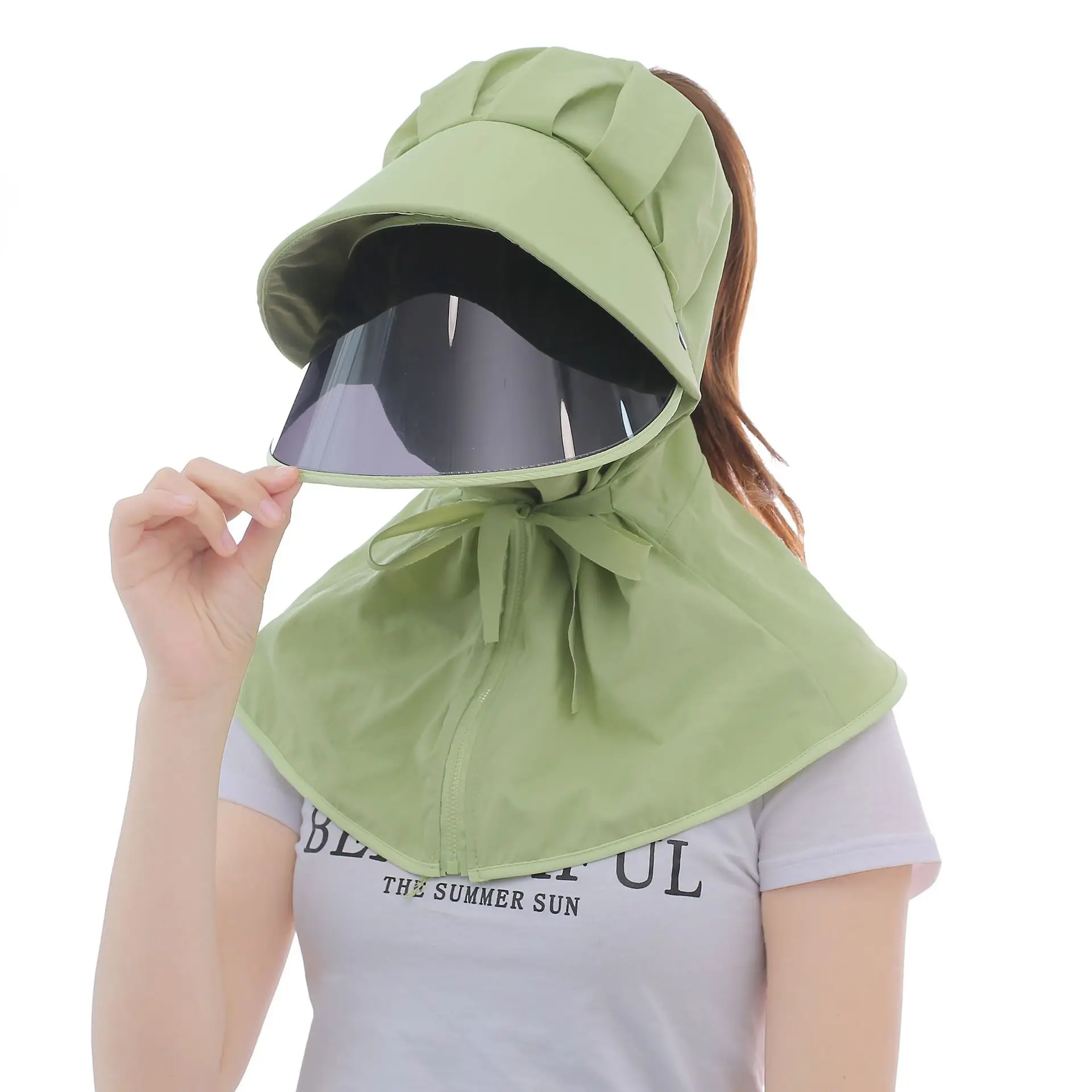 

B0045 Summer New Sun Protection UV Protection Cap Anti-Droplet Sand Mask Isolation Hood Shawl Protective Cap