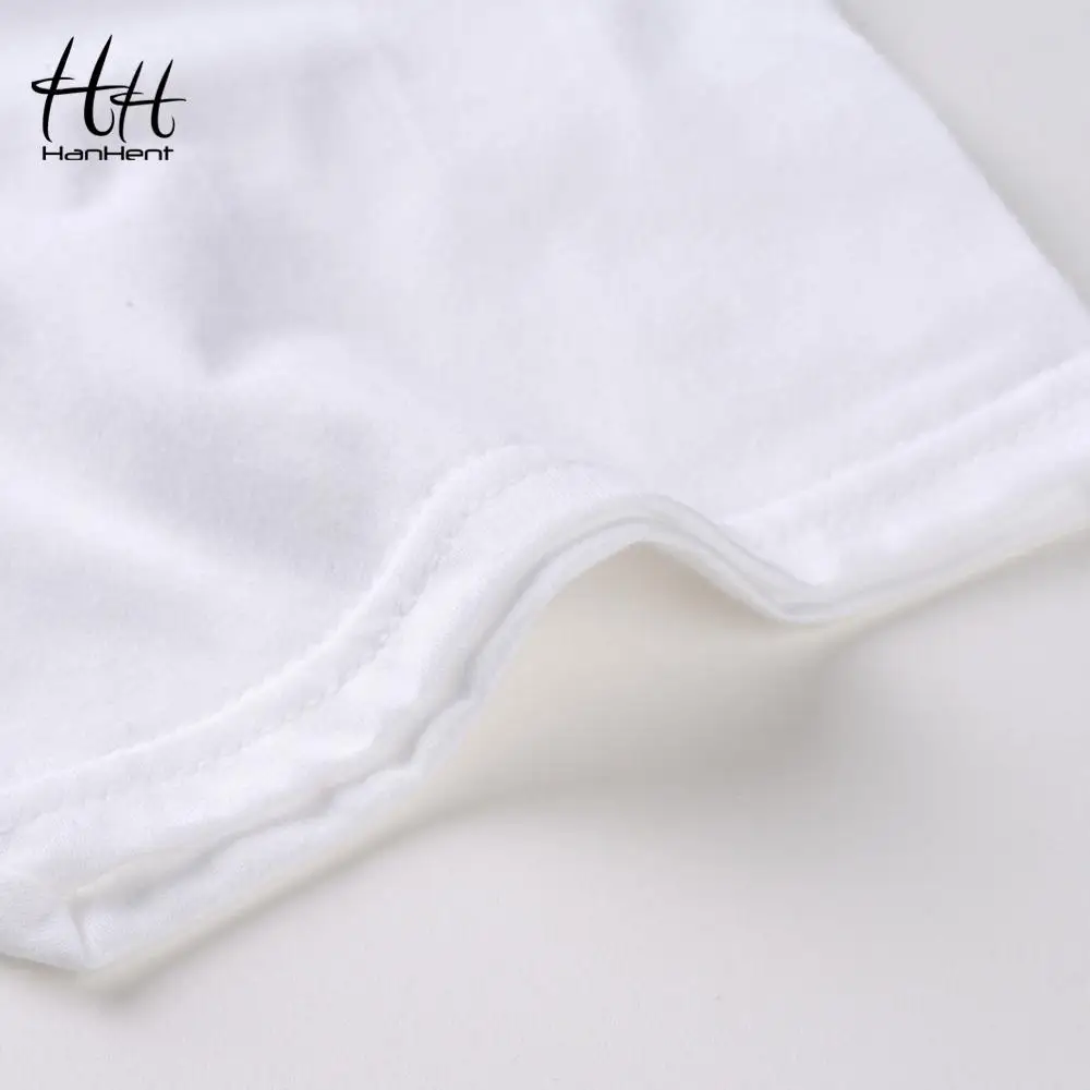 HanHent Футболка с принтом свиньи для фитнеса мужская хлопковая Повседневная