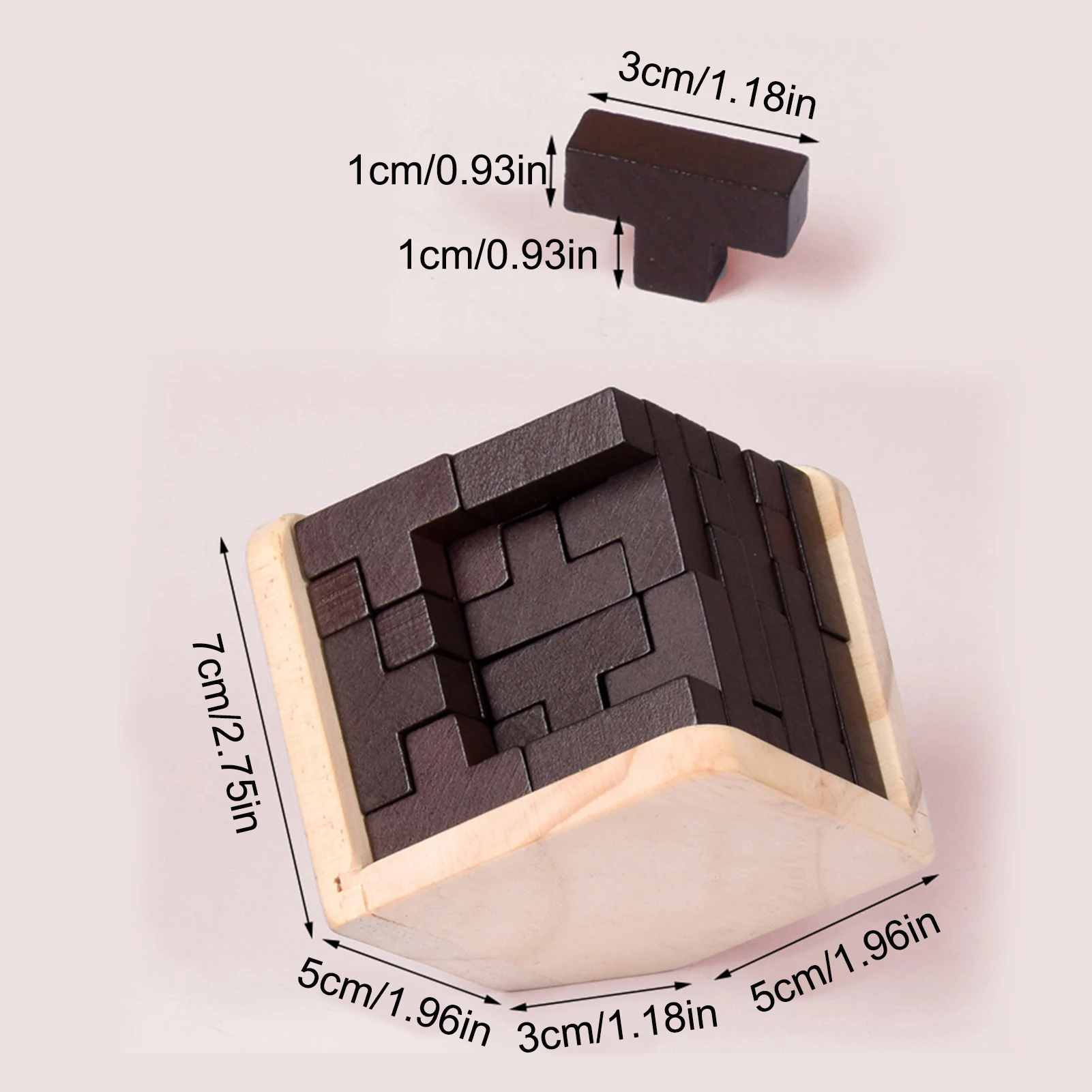 

Educational Intelligence Game Luban Lock Valentine's Day Gift 3D Wooden Puzzles Games IQ Puzzle Brain Teaser Kong Ming Lock