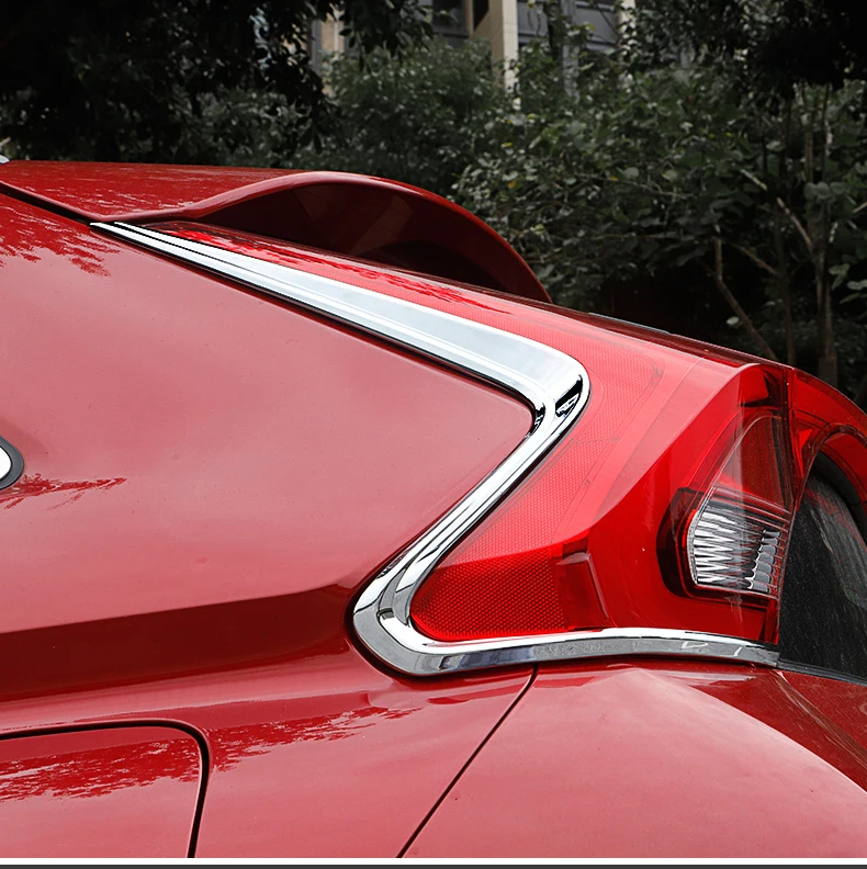 Для Mitsubishi Eclipse Cross ABS задний фонарь лампа Верхний век узкая Накладка для отделки стикеры аксессуары