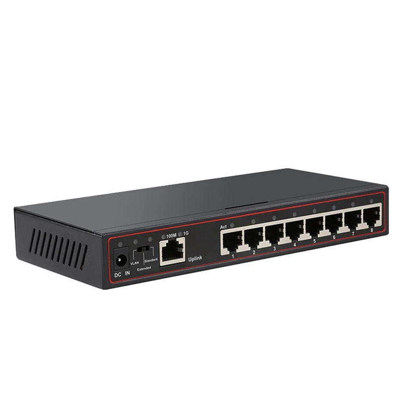 Ethernet-коммутатор гигабитный 9 портов 100 Мбит/с | Компьютеры и офис