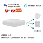 Умный шлюз Tuya ZigBee 3,0, хаб для умного дома, мост Smart Life APP, беспроводной пульт дистанционного управления, работает с Alexa Google Home