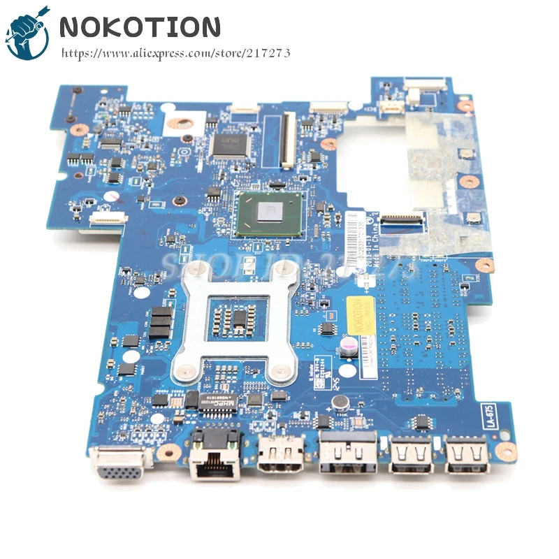 Материнская плата NOKOTION для ноутбука Lenovo G570 основная HM65 UMA HD DDR3 PIWG2 LA-675AP |