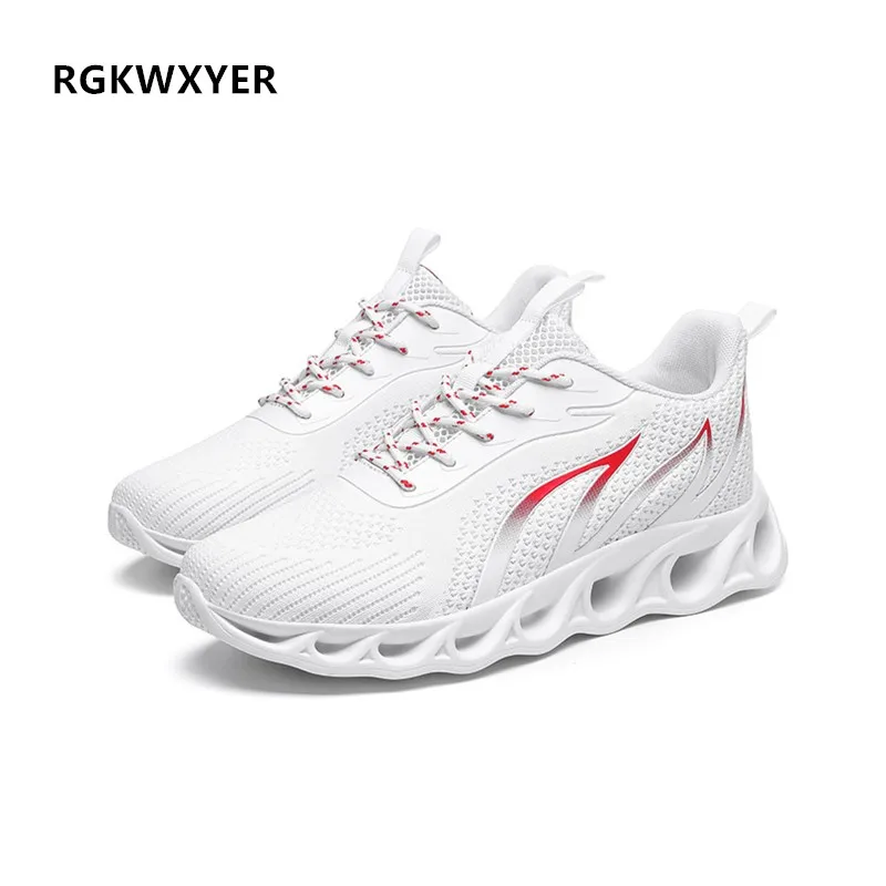 New Elegant Mens Casual Shoes Hot Sale Breathable Sports Mesh Running Men Black Flats Trend Men's Size 39-46 | Обувь