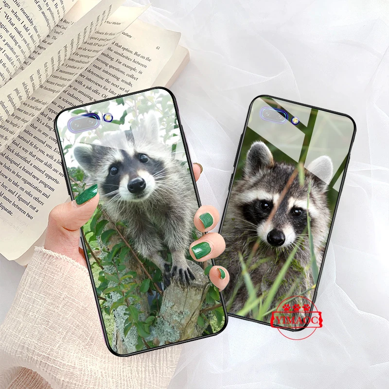 YIMAOC енот красная панда лиса стеклянный чехол для Huawei P10 Lite P20 Pro P30 P Smart honor 7A 8X9 10 Y6 mate