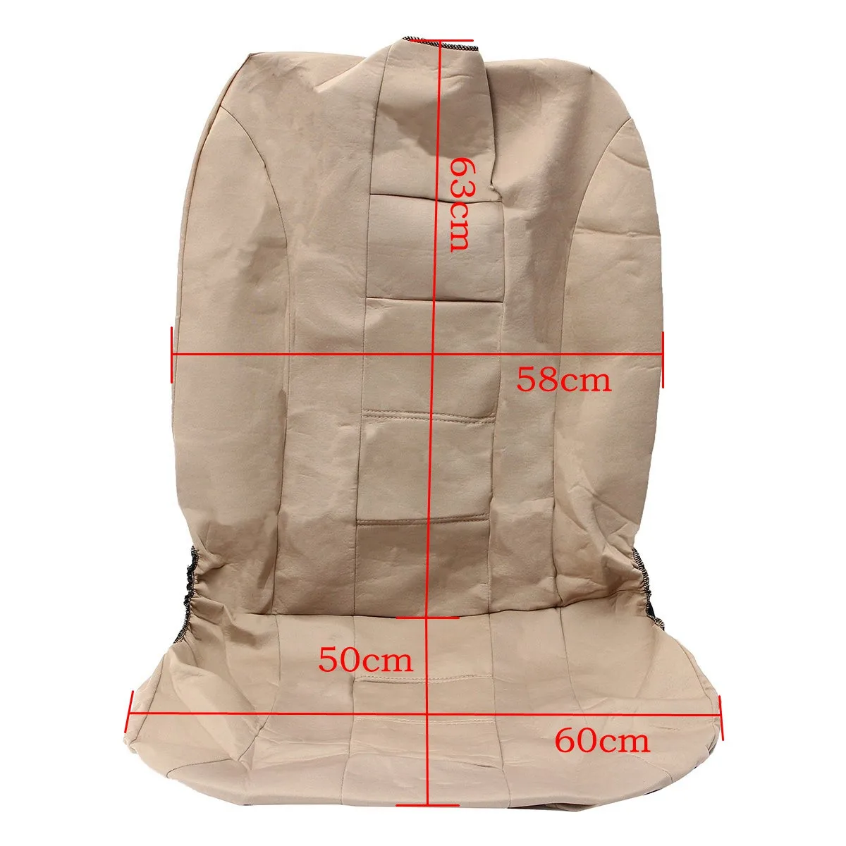 Универсальные бежевые чехлы для автомобильных сидений Защитные подушки полный
