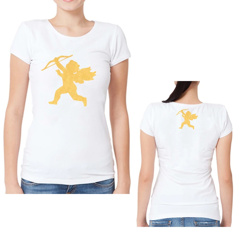 Золотая классная Дизайнерская Женская Повседневная хлопковая футболка с