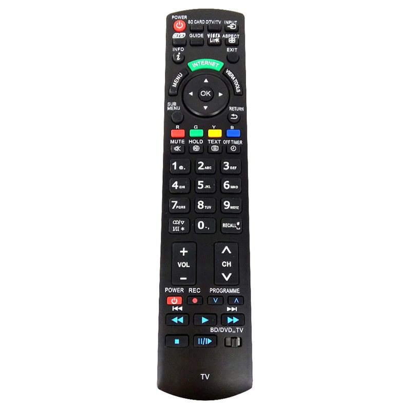 

New Remote control N2QAYB000659 For Panasonic 3D Blu-ray BD DVD TV SUITS N2QAYB000496 N2QAYB000494 Fernbedienung